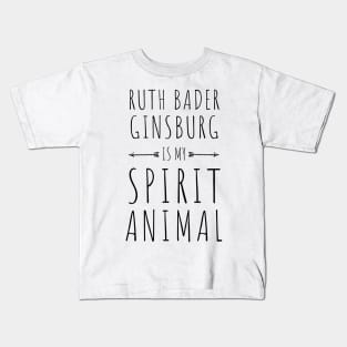 RBG is my spirit animal gifts for strong women Kids T-Shirt